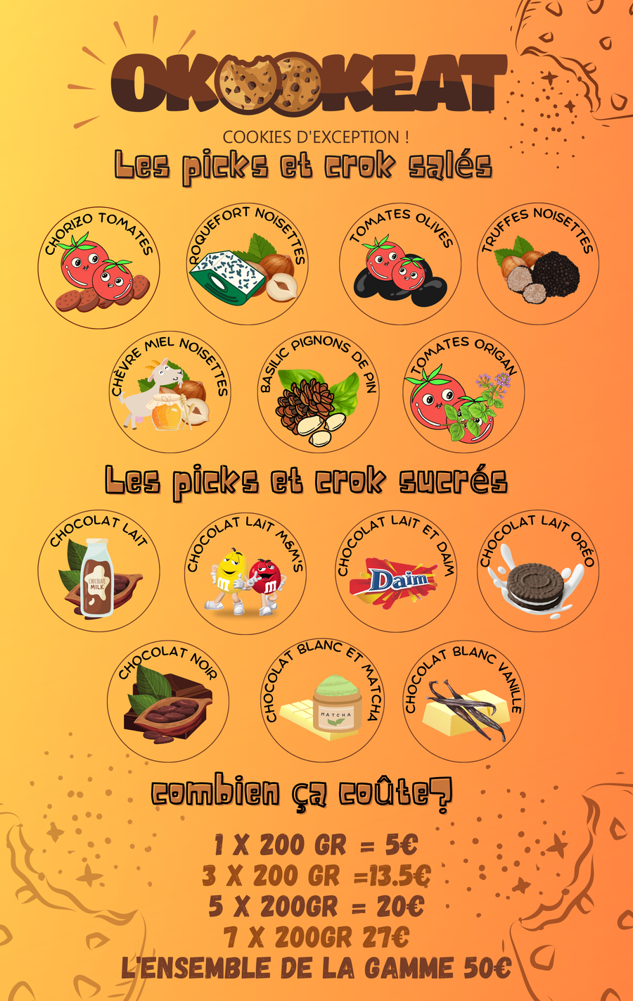 🍪Pick et Crok 5X200gr🍪 - OKOOKEAT